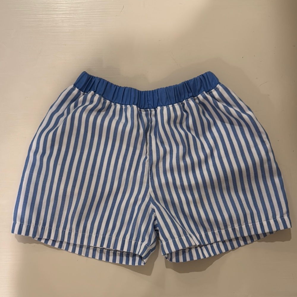 TBBC Blue and White Striped Shorts